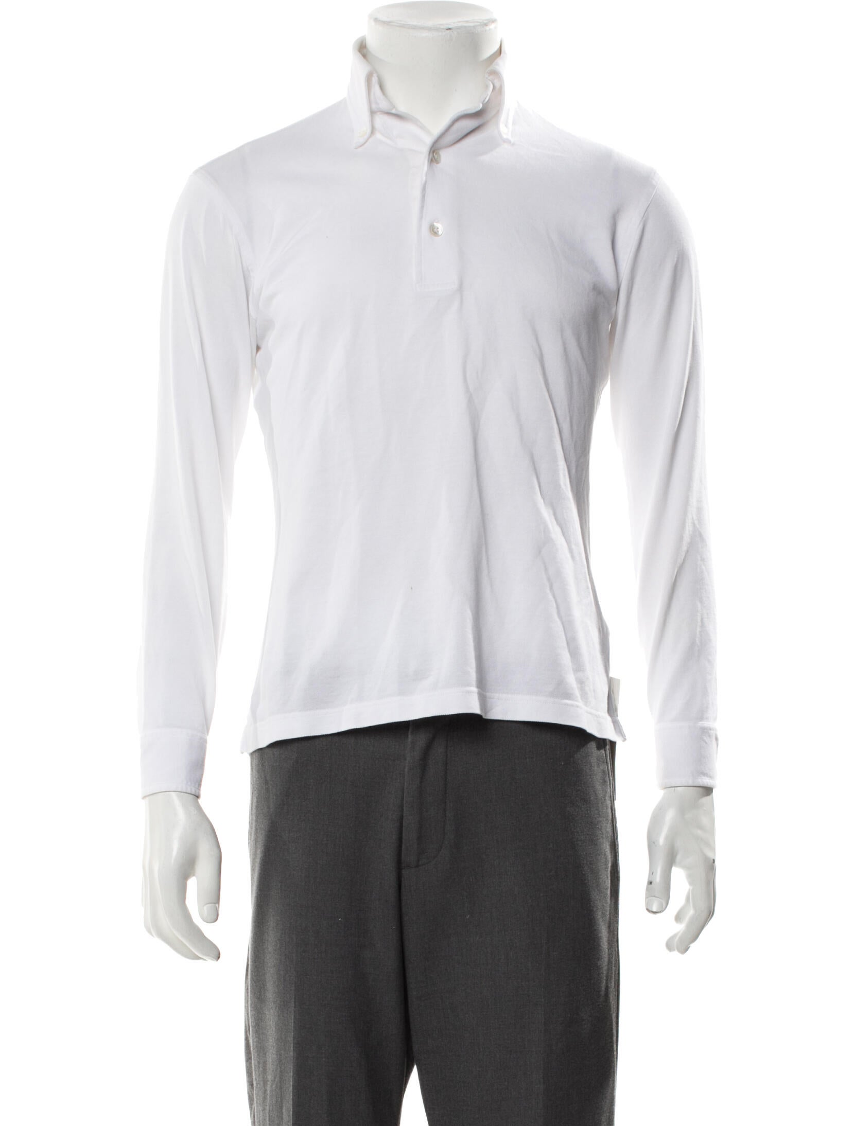 The Armoury V-Neck Long Sleeve Polo Shirt