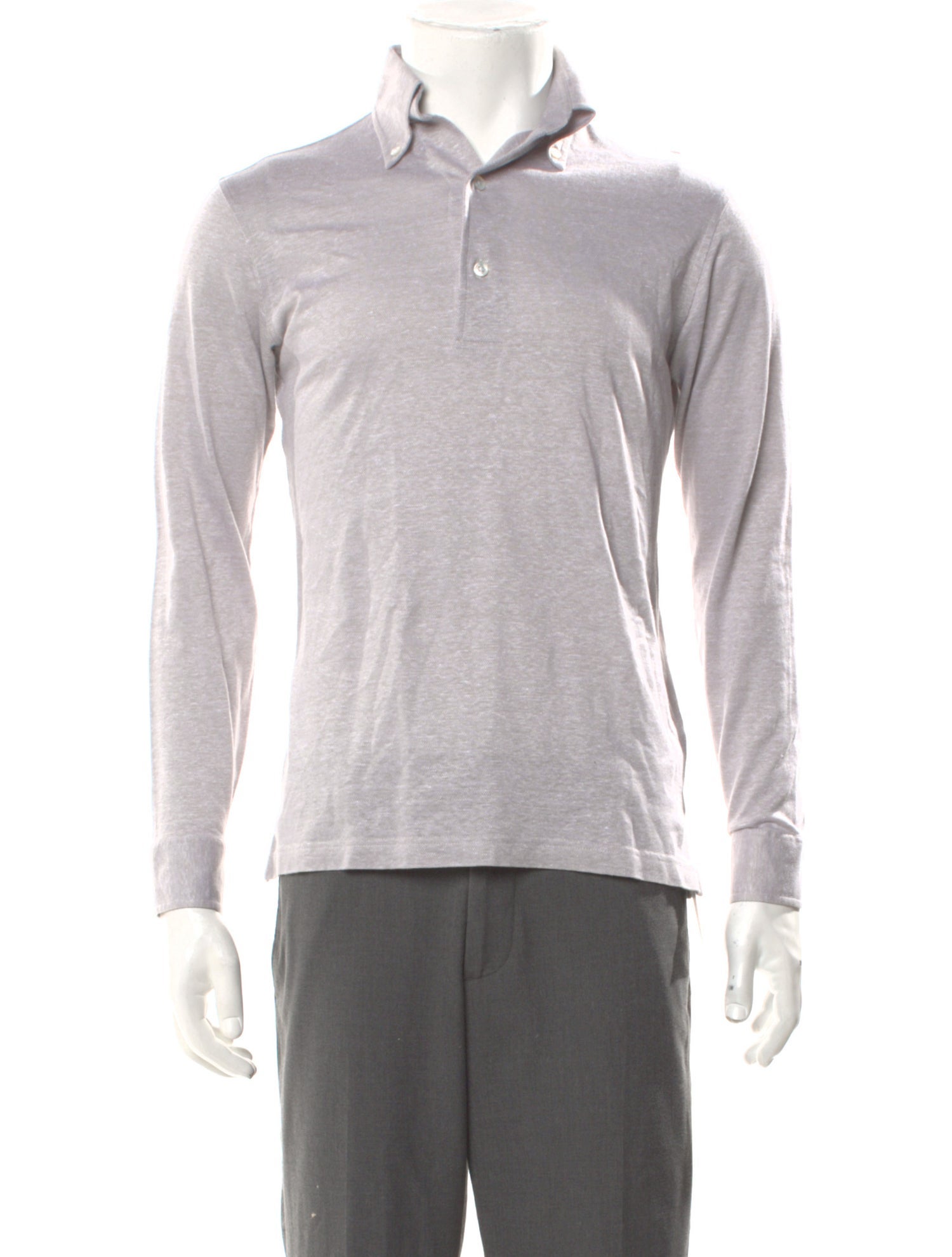 The Armoury V-Neck Long Sleeve Polo Shirt
