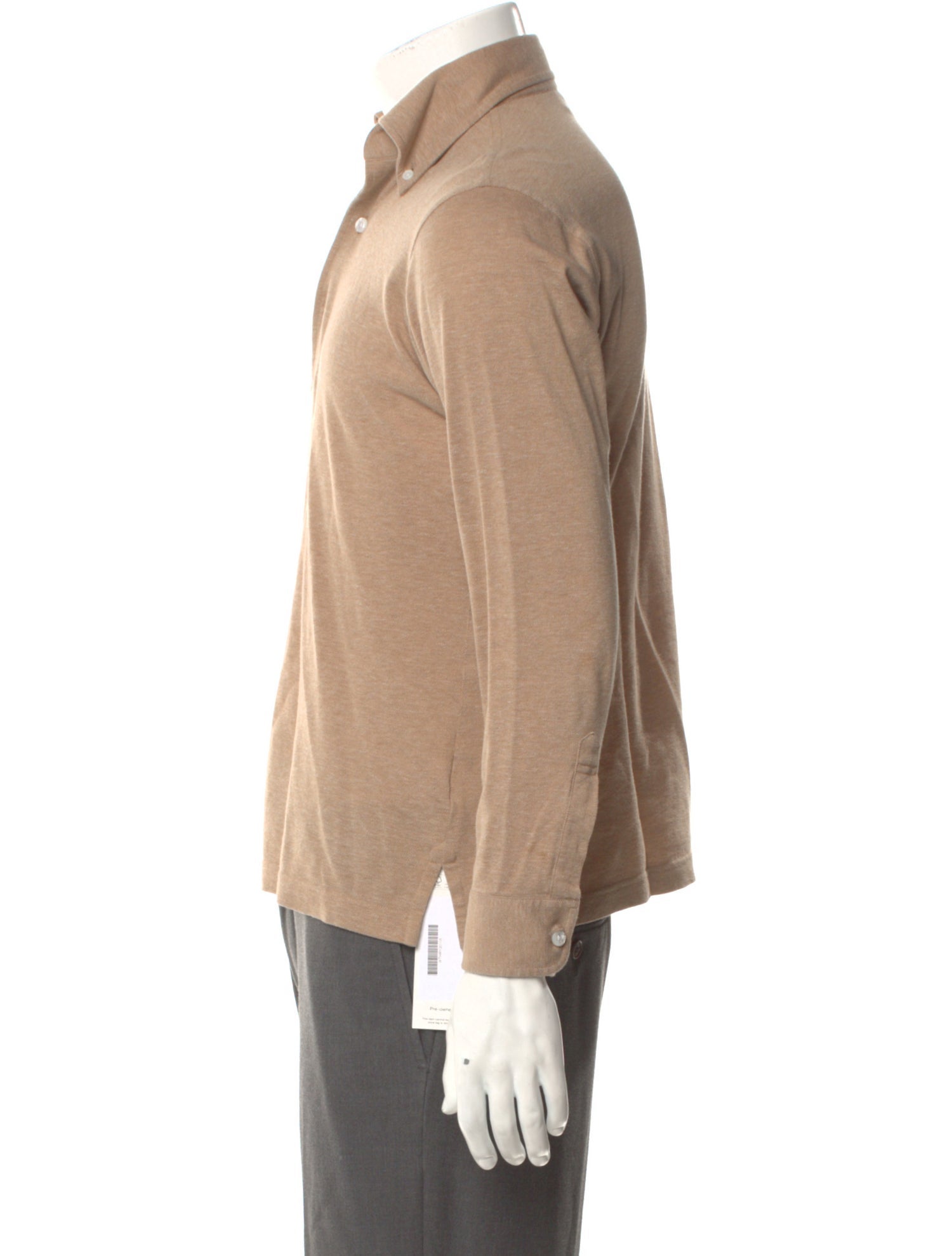 The Armoury Collar Long Sleeve Polo Shirt