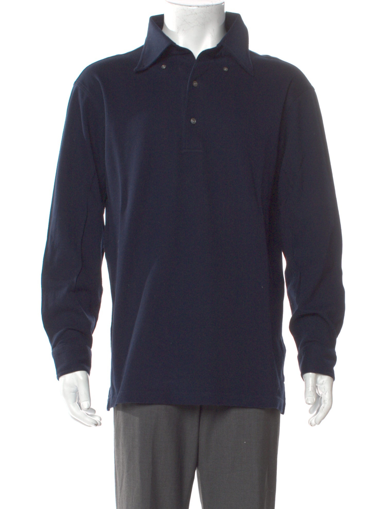 The Armoury V-Neck Long Sleeve Polo Shirt