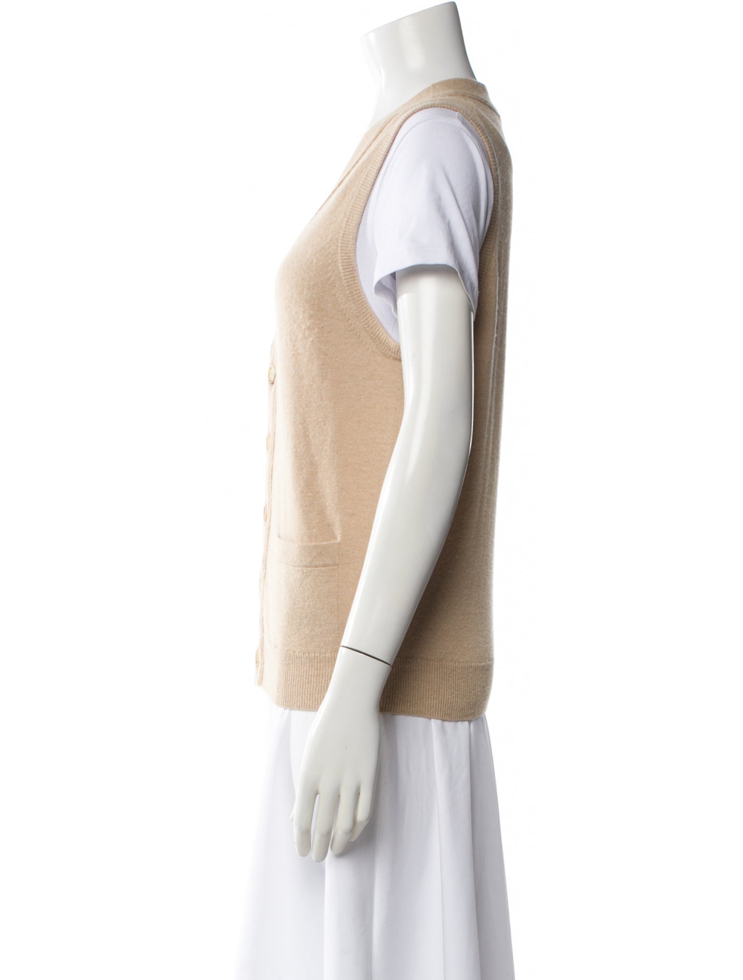 The Armoury Camel Hair V-Neck Sweater