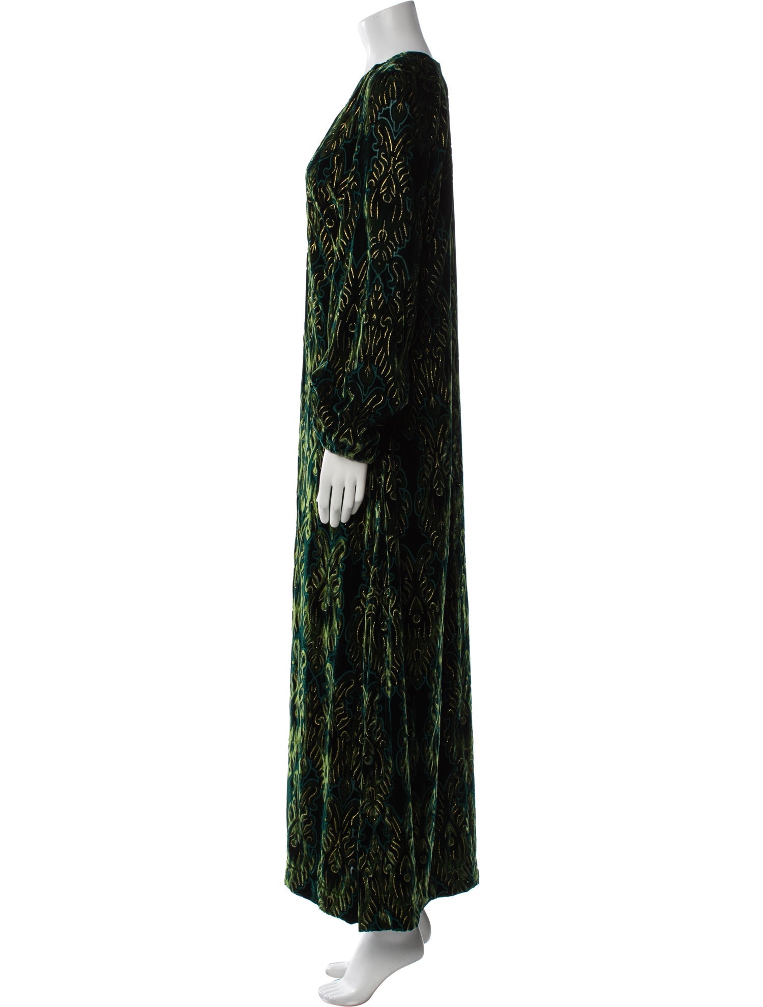 THEMIS.Z Printed Long Dress