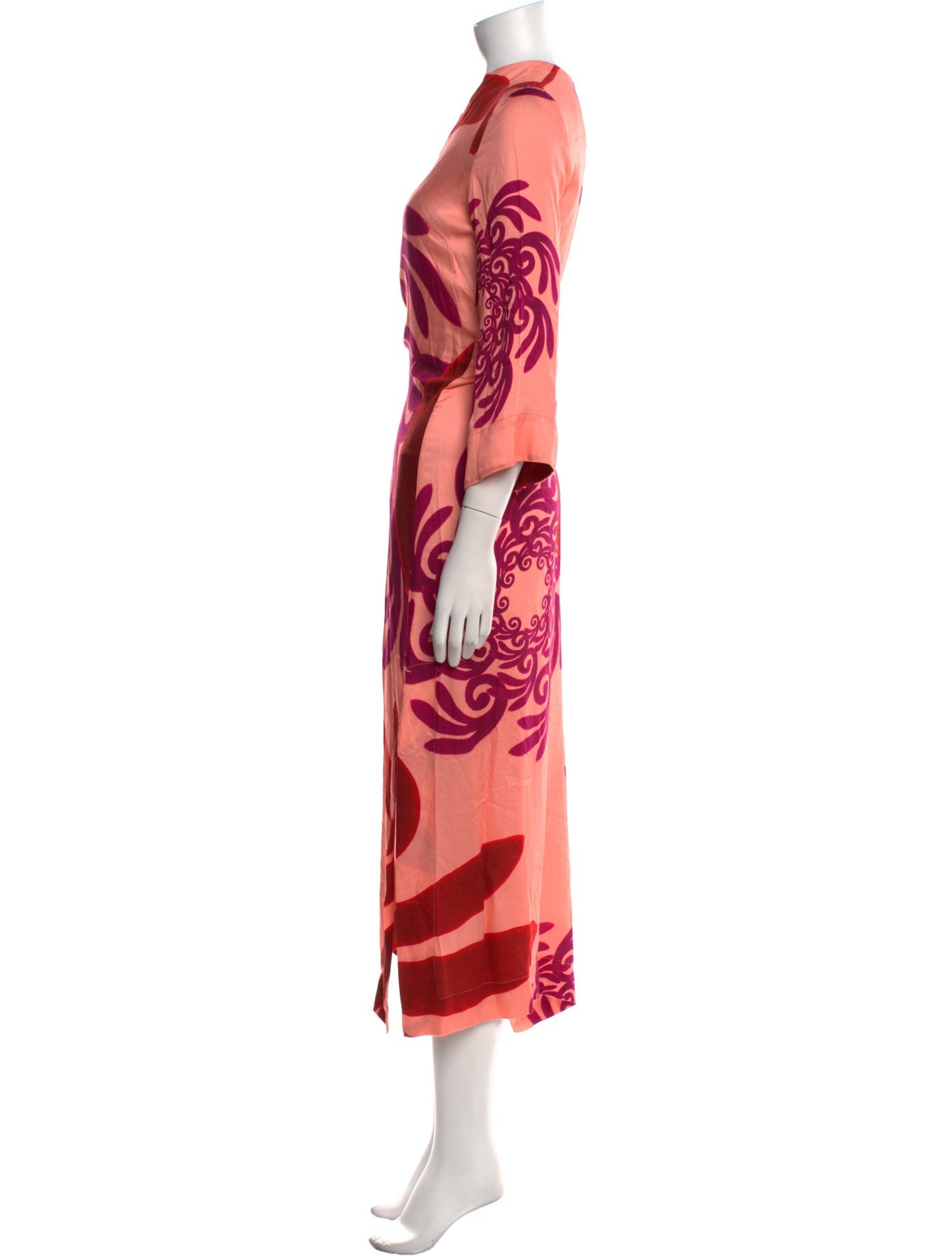 THEMIS.Z Printed Long Dress