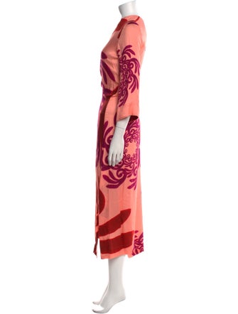 THEMIS.Z Printed Long Dress