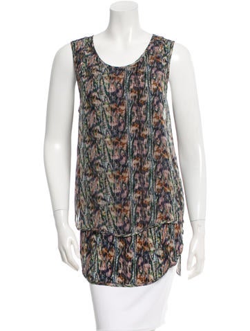 Theyskens' Theory Printed Sleeveless Top