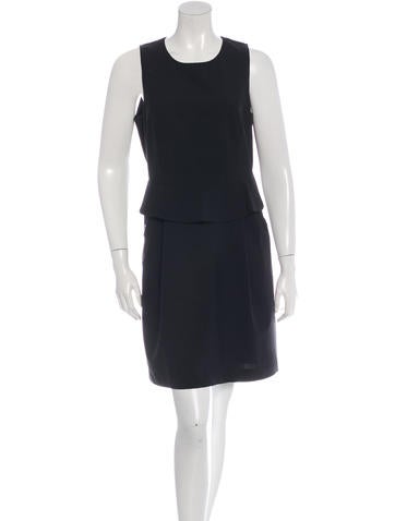 Theyskens' Theory Wool Peplum Dress