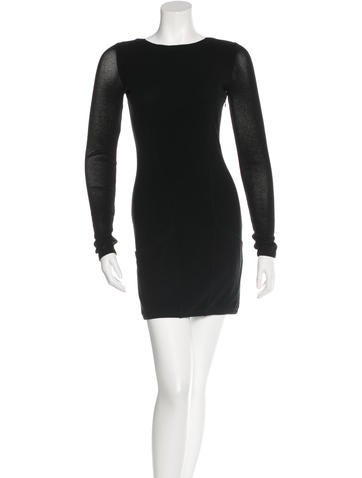 Theyskens' Theory Long Sleeve Mini Dress
