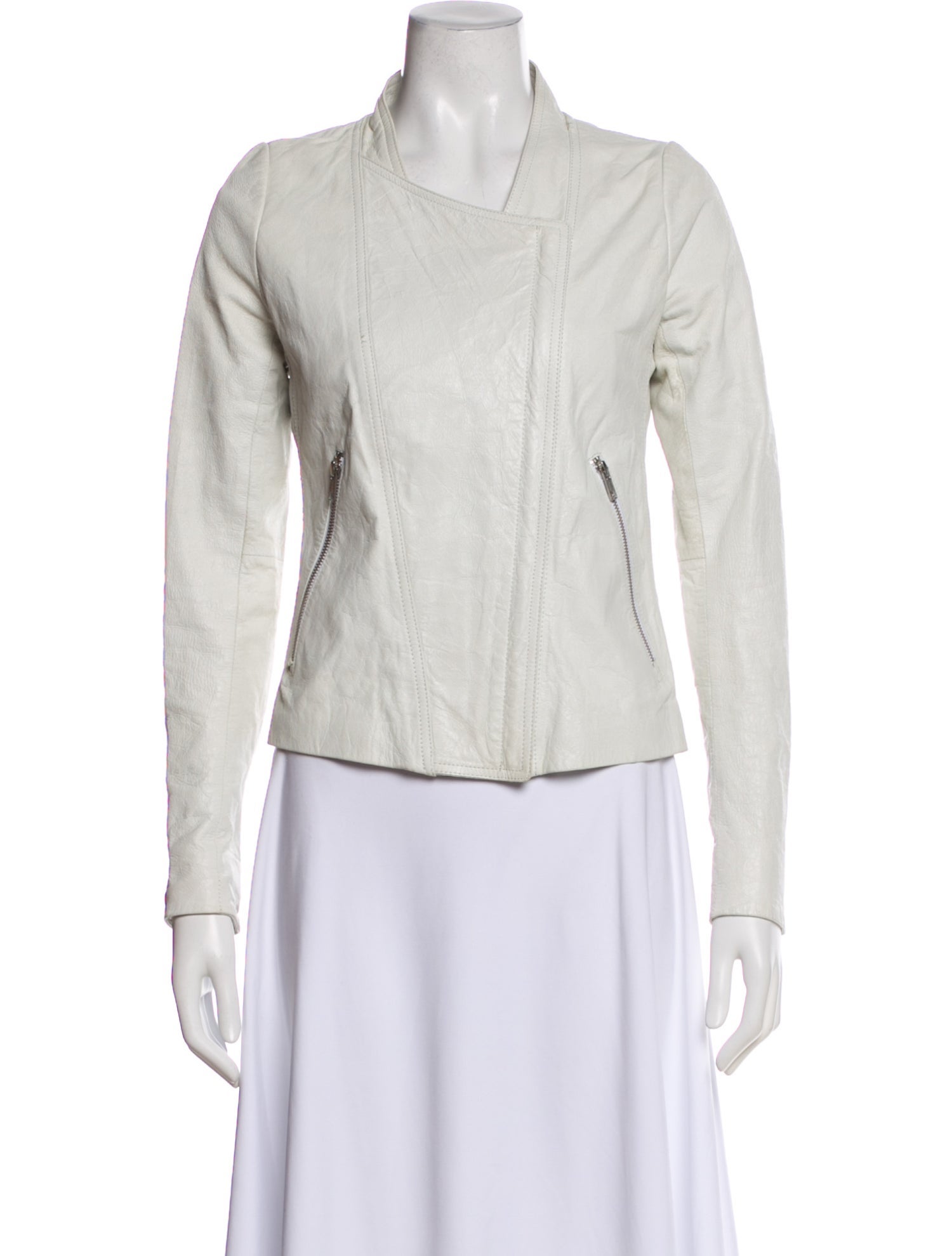 Theyskens' Theory Lamb Leather Biker Jacket