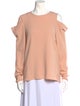 Tibi Crew Neck Long Sleeve Sweatshirt
