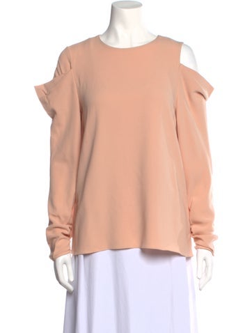 Tibi Tops Crew Neck Long Sleeve Sweatshirt US 4 | S