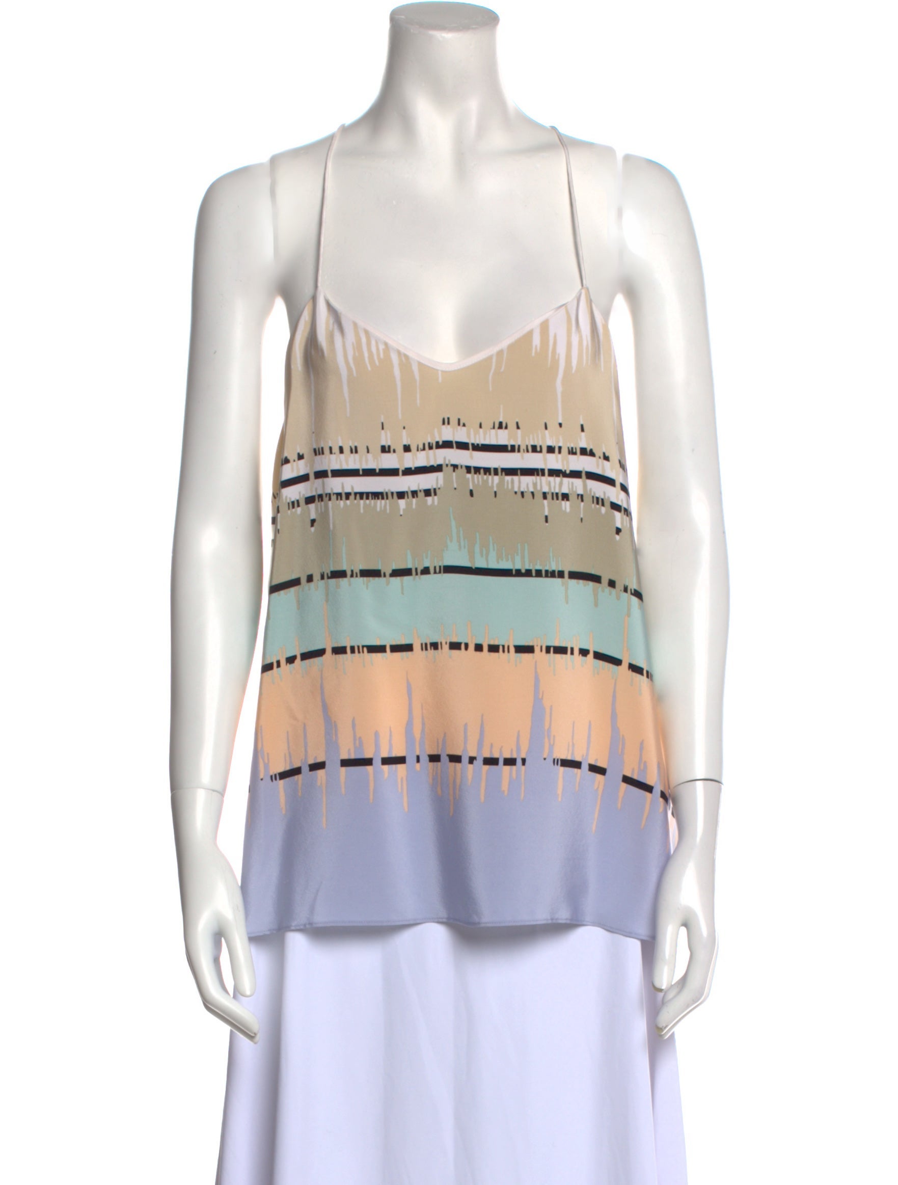 Tibi Silk Printed Top