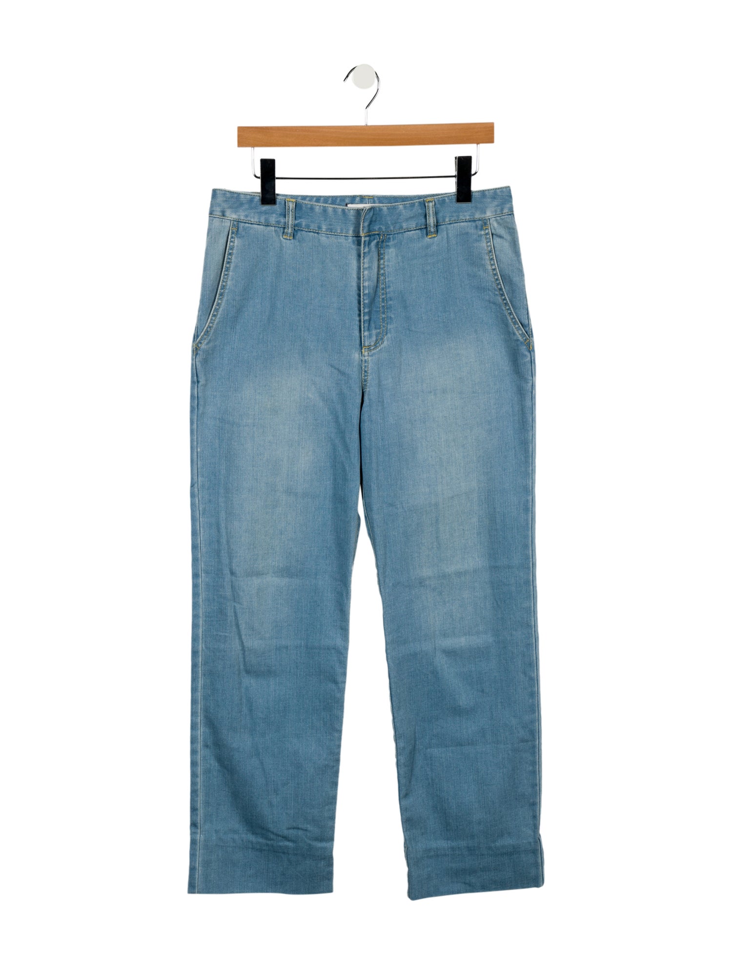 Tibi High-Rise Wide Leg Jeans