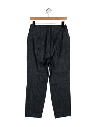 Tibi High-Rise Straight Leg Jeans