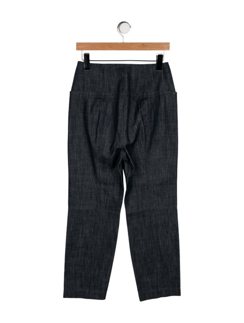 Tibi High-Rise Straight Leg Jeans