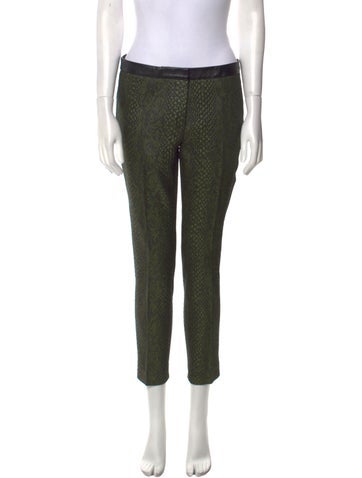 Tibi Pants Animal Print Skinny Leg S