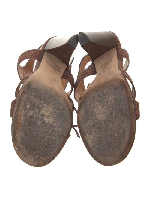 Tibi Animal Print Slingback Sandals