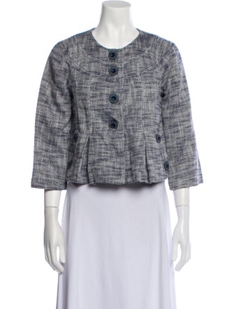 Tibi Tweed Pattern Evening Jacket