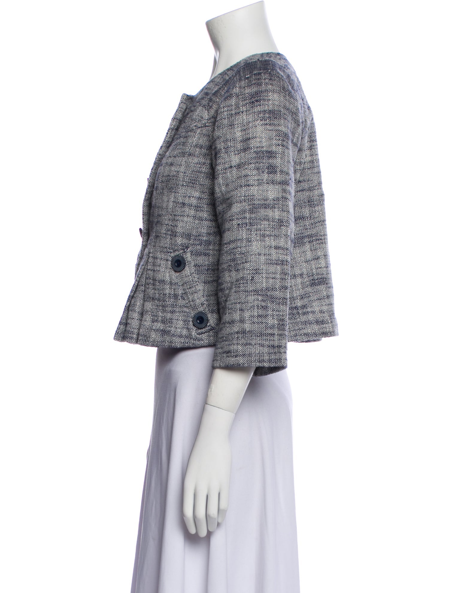 Tibi Tweed Pattern Evening Jacket