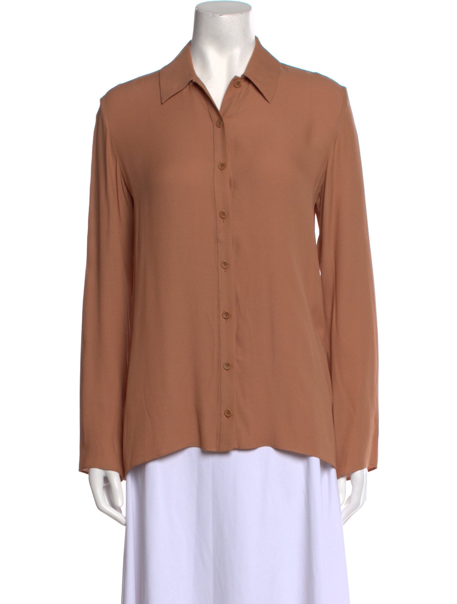 Tibi Long Sleeve Button-Up Top w/ Tags