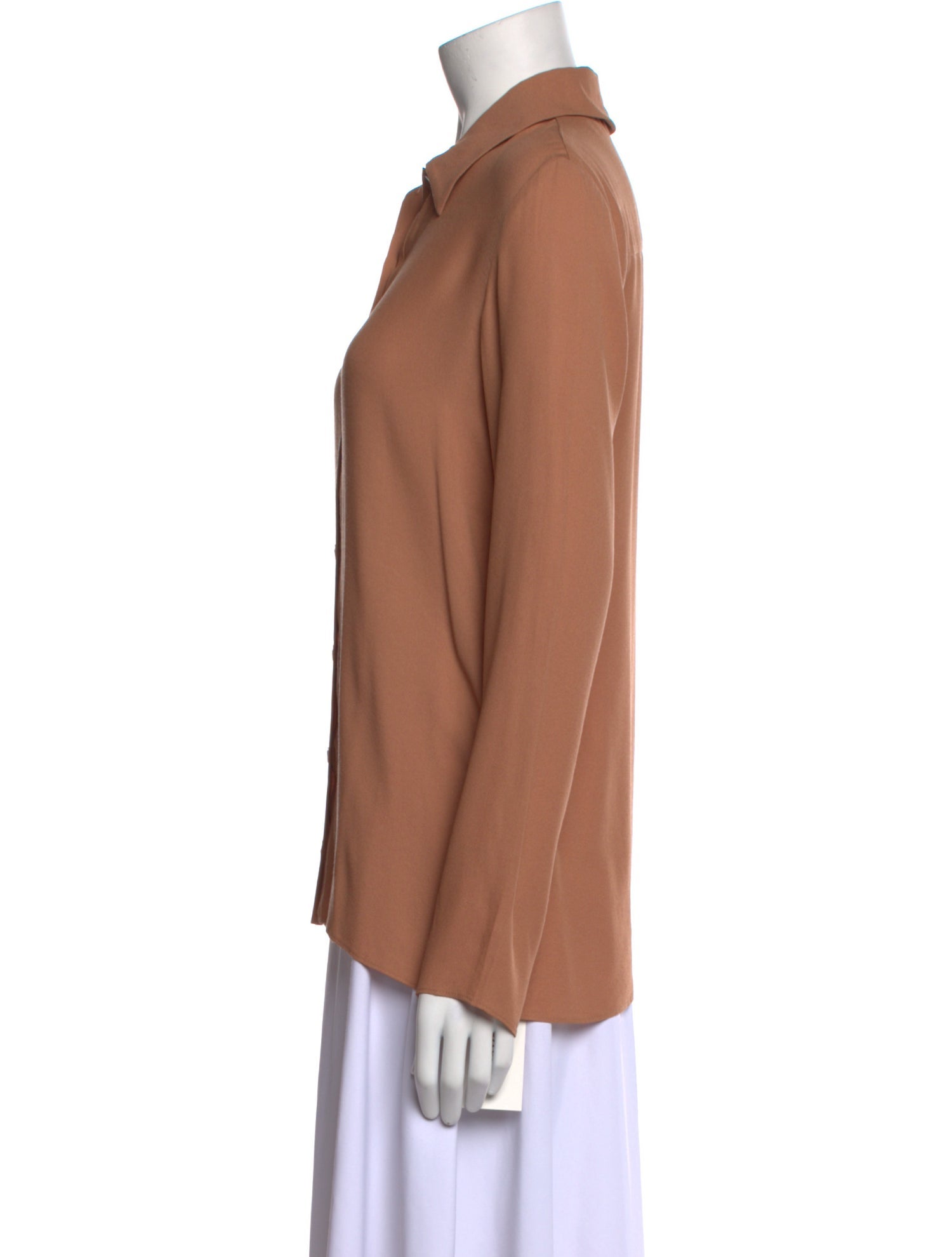 Tibi Long Sleeve Button-Up Top w/ Tags
