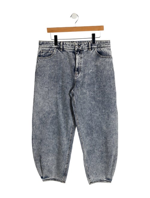 Tibi High-Rise Straight Leg Jeans