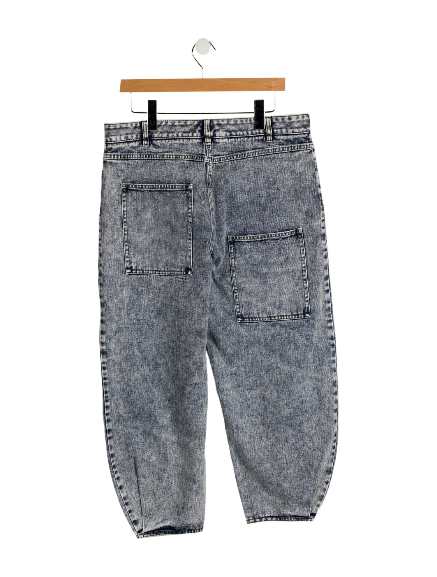 Tibi High-Rise Straight Leg Jeans