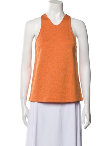 Tibi Tops V-Neck Sleeveless Top XS