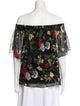 Tibi Silk Floral Print Blouse
