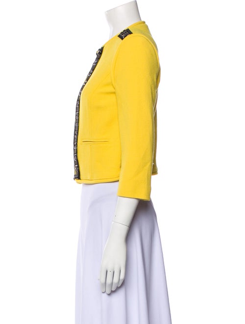 Tibi Virgin Wool Striped Evening Jacket