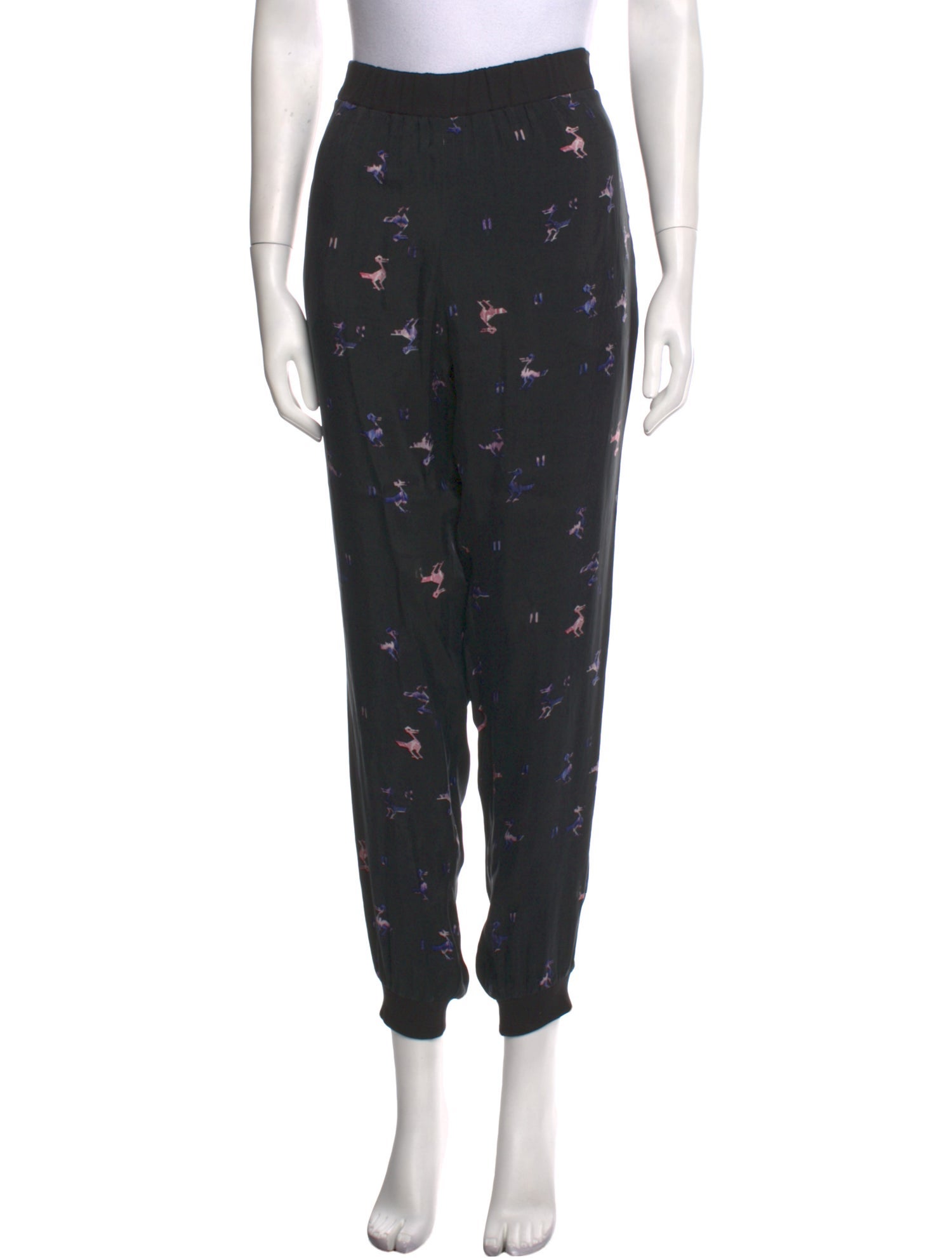 Tibi Printed Skinny Leg Pants