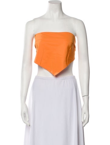 Tibi Tops Strapless Crop Top L
