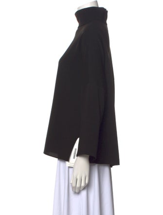 Tibi Turtleneck Three-Quarter Sleeve Sweatshirt