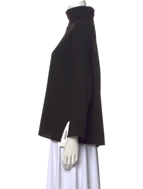 Tibi Turtleneck Three-Quarter Sleeve Sweatshirt