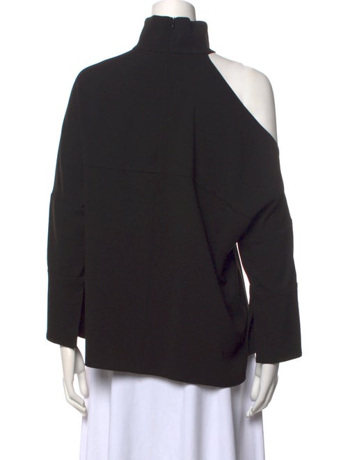 Tibi Turtleneck Three-Quarter Sleeve Sweatshirt