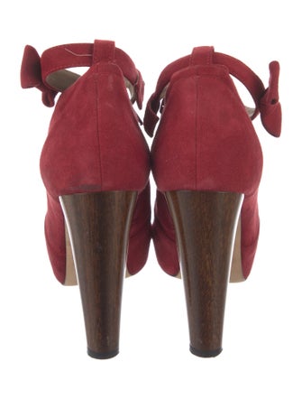 Tibi Suede Bow Accents Boots