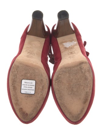 Tibi Suede Bow Accents Boots