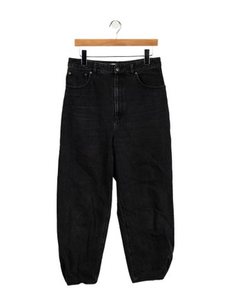 Tibi High-Rise Straight Leg Jeans