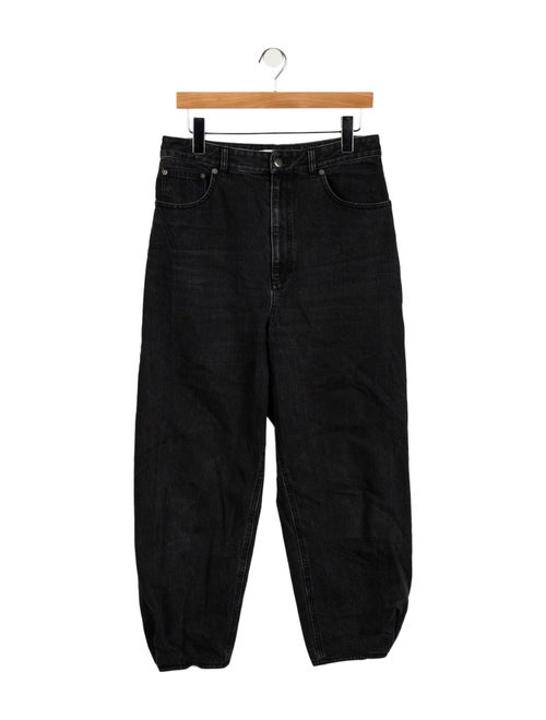 Tibi High-Rise Straight Leg Jeans