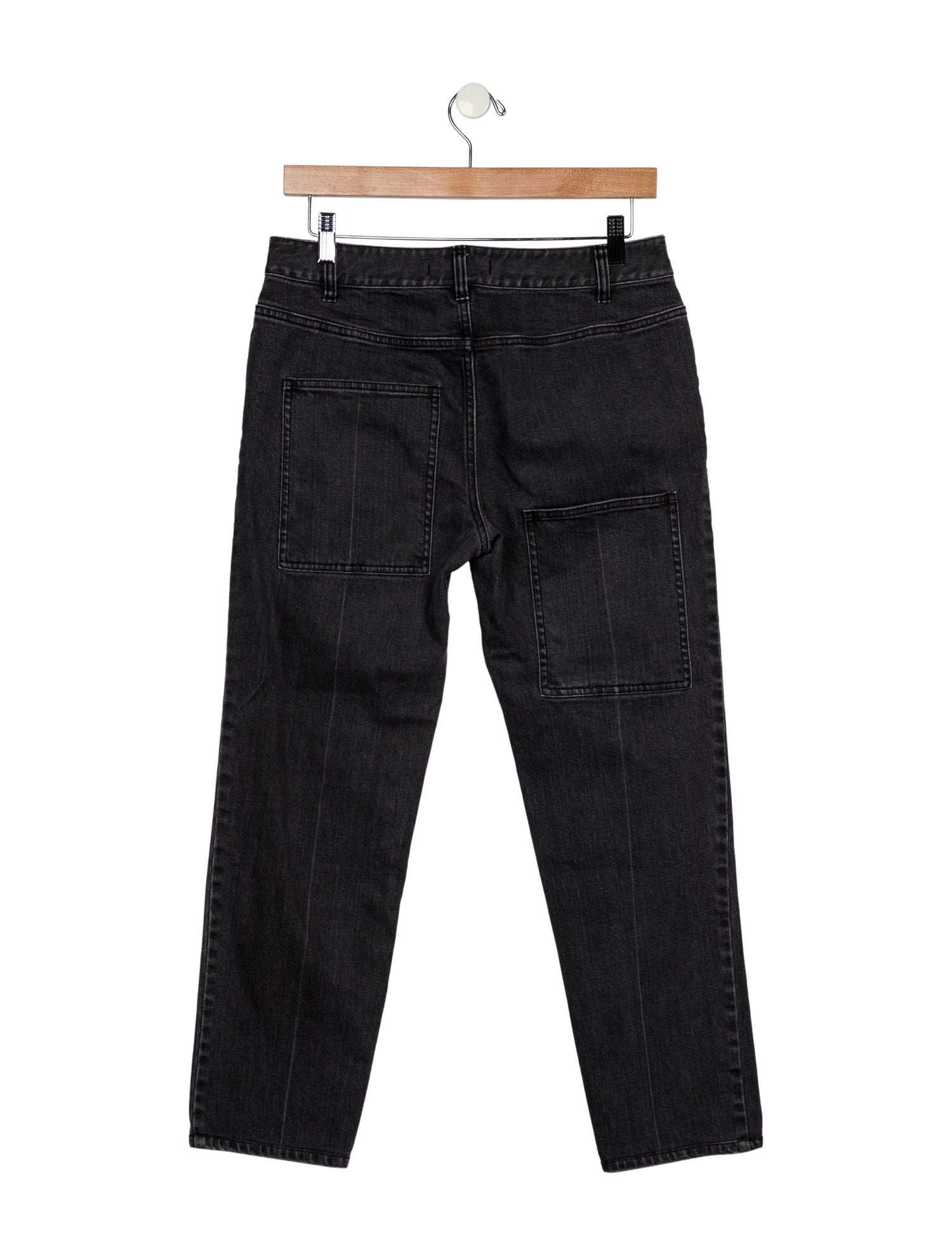 Tibi Mid-Rise Straight Leg Jeans