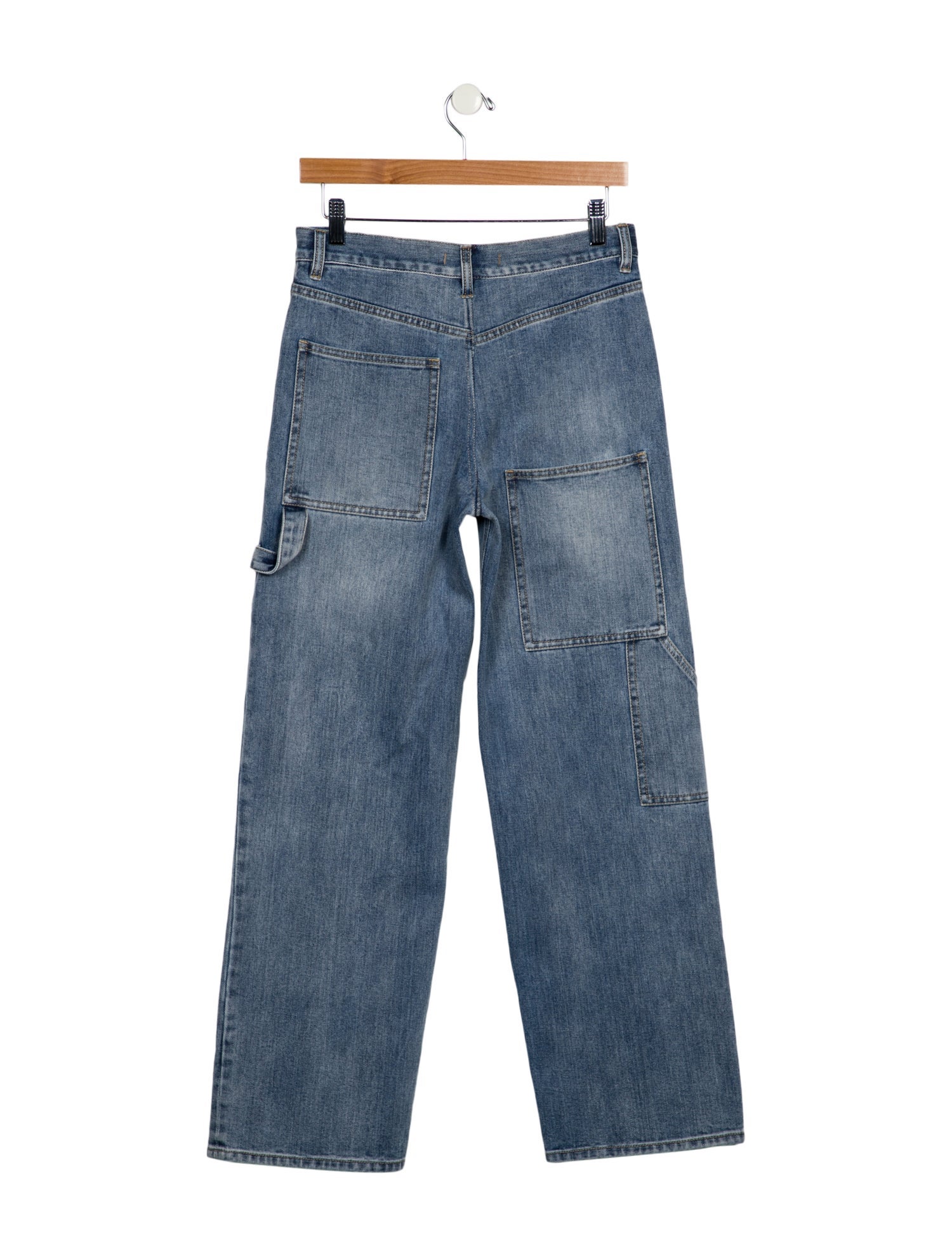 Tibi High-Rise Wide Leg Jeans Blue, Rise Jeans, Clothing