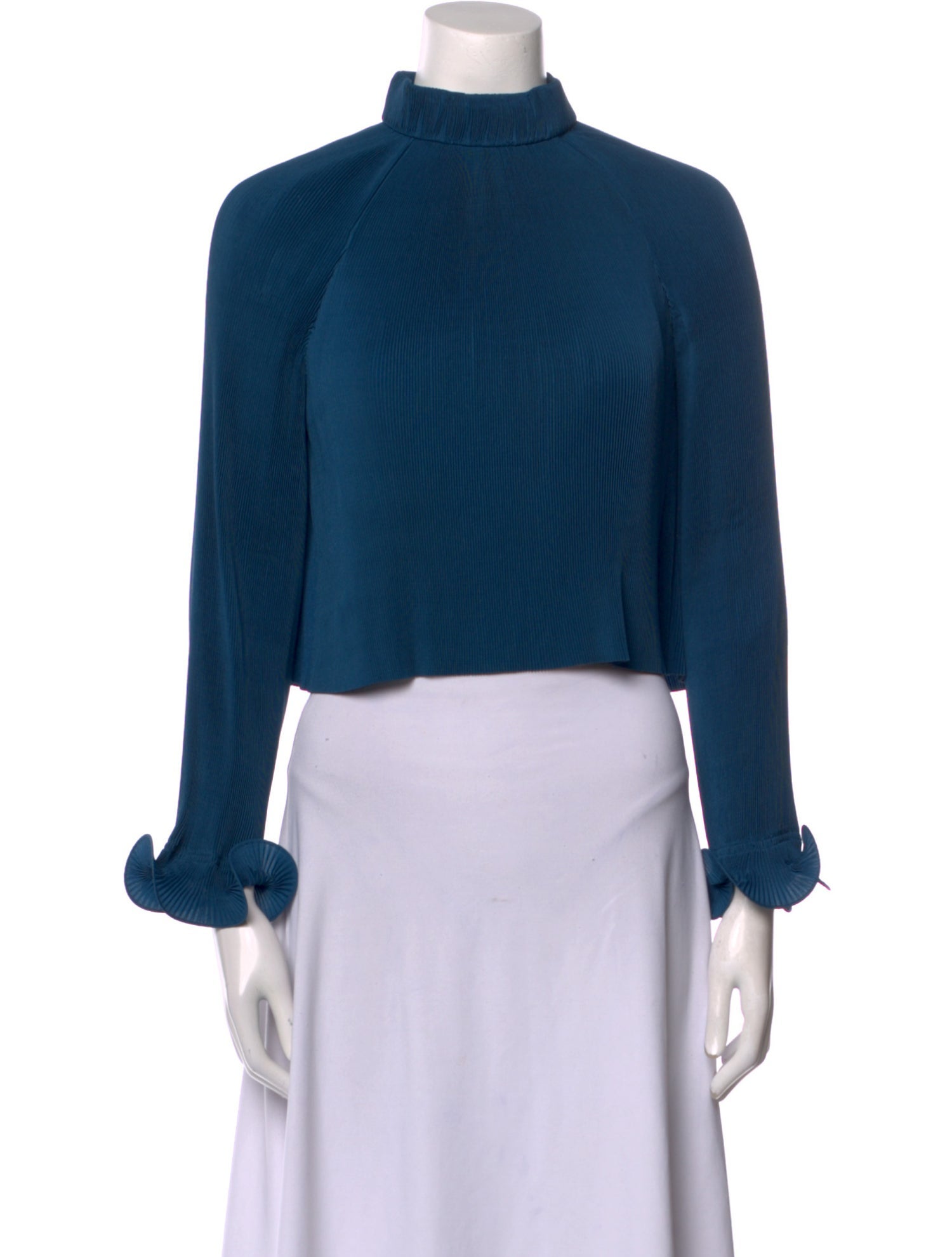 tibi pleated top