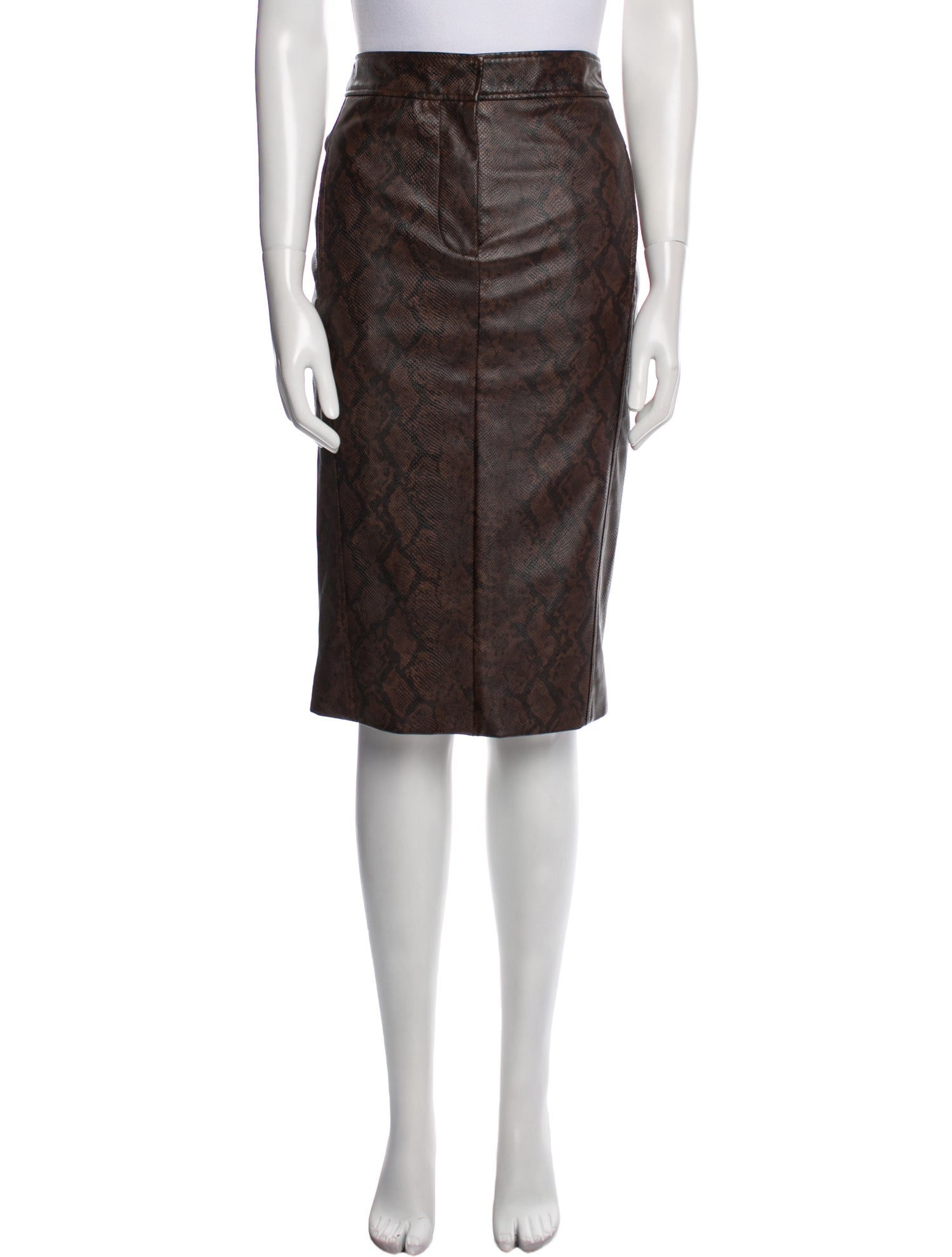 Tibi Cutout Accent Knee-Length Skirt
