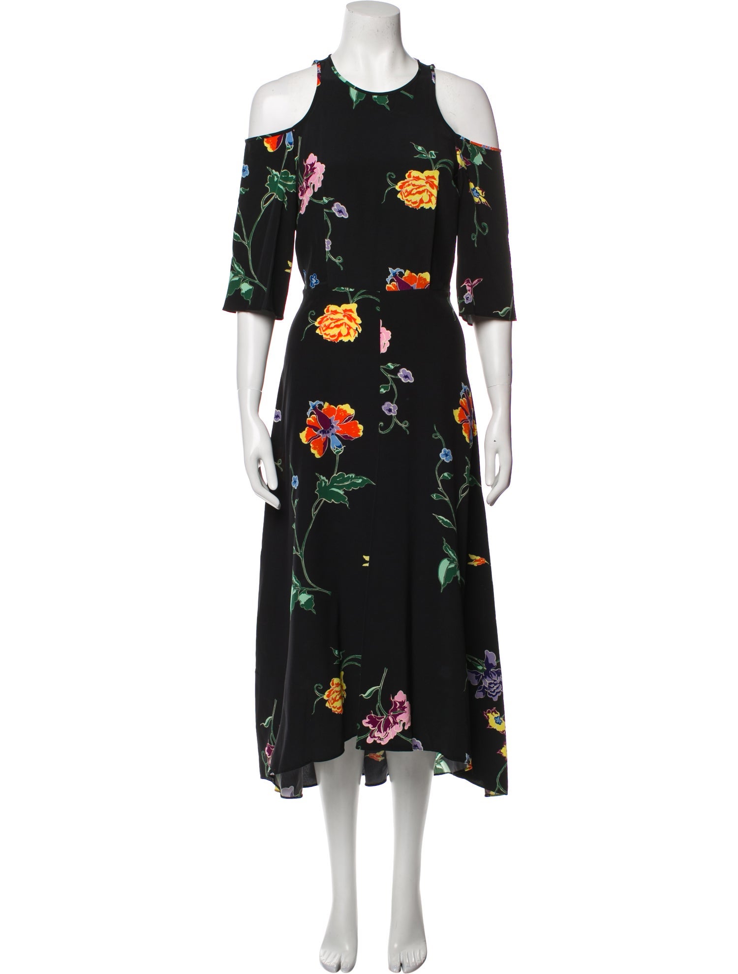 Tibi Silk Long Dress