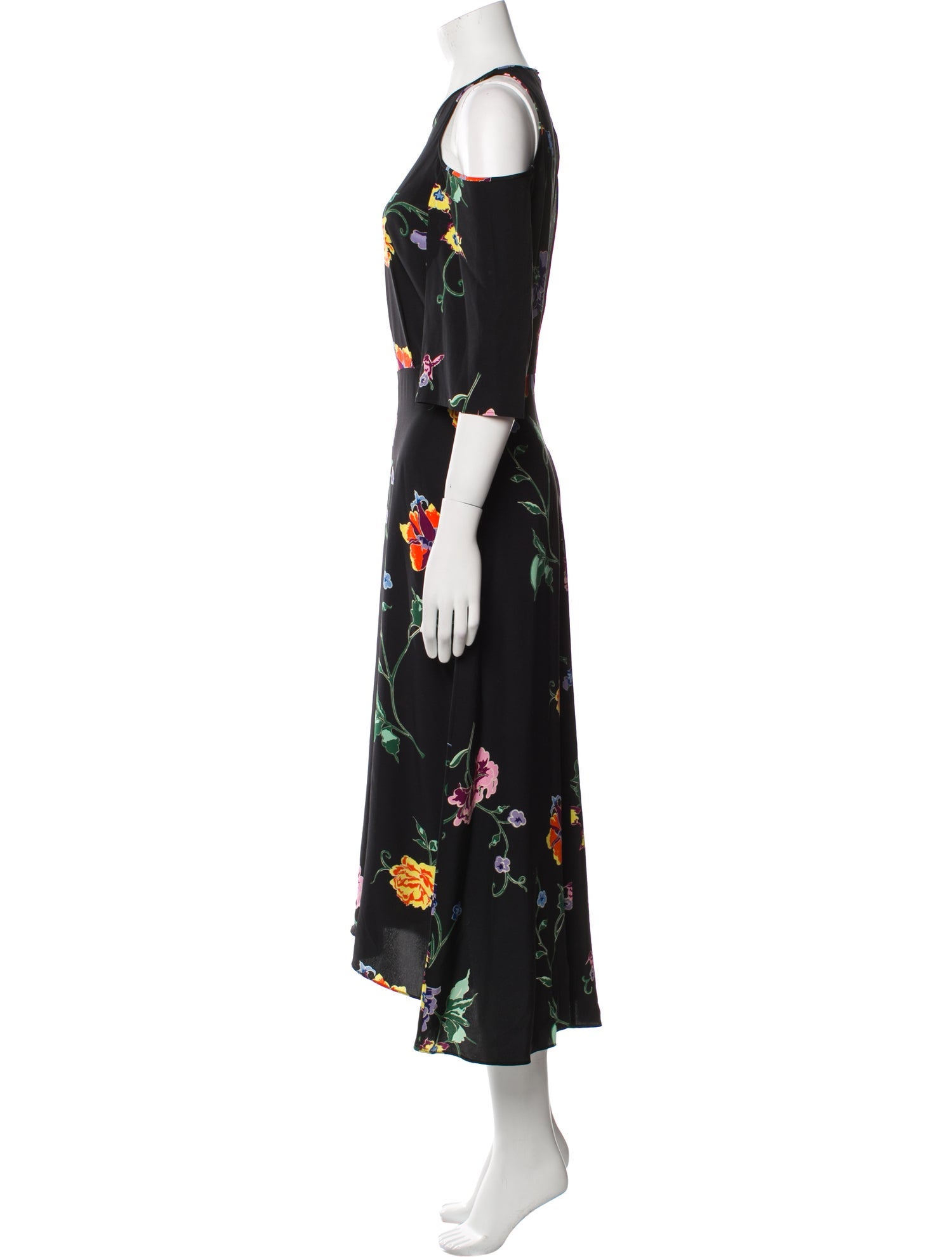 Tibi Silk Long Dress