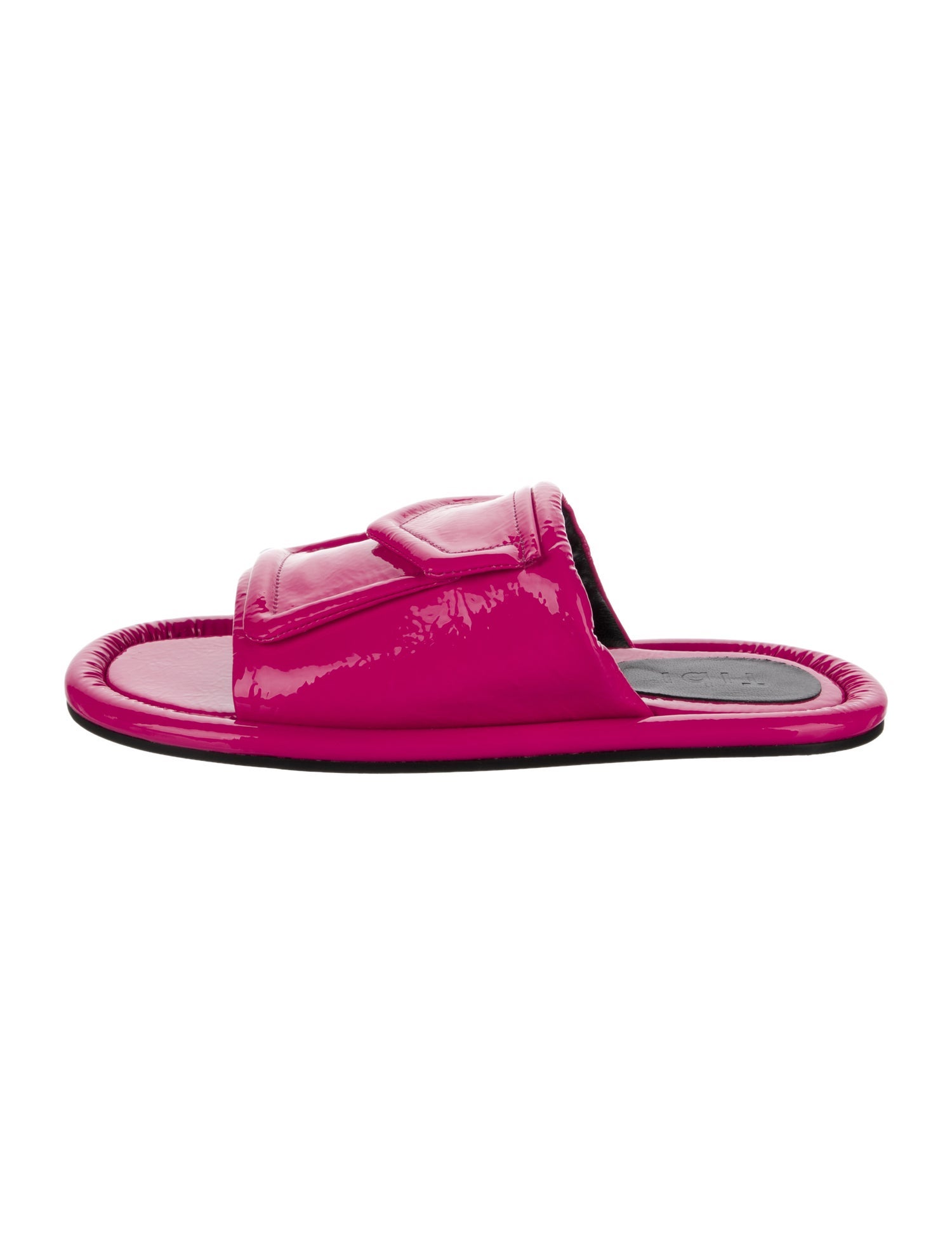 Tibi Patent Leather Slides