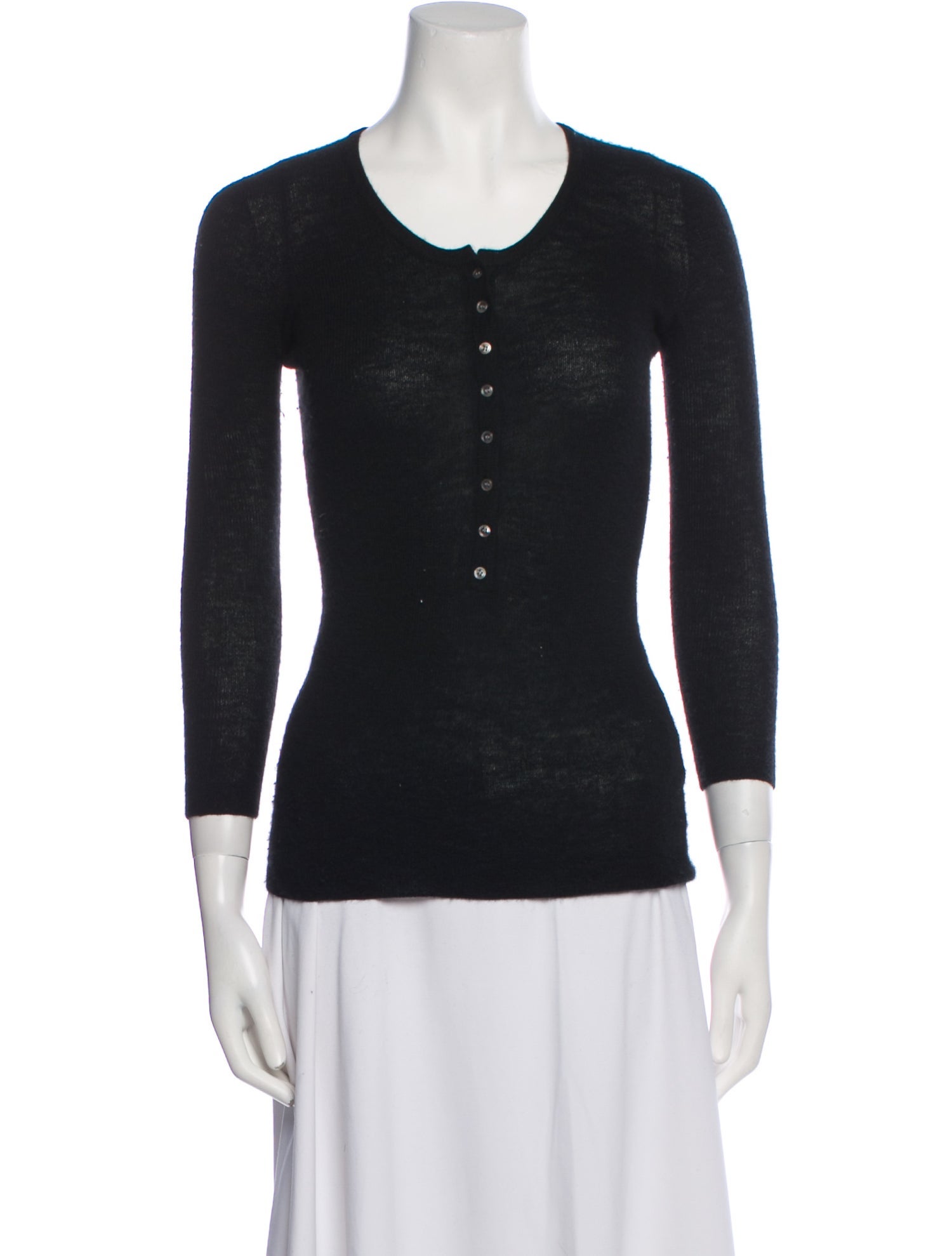 Tibi Cashmere Scoop Neck Sweater