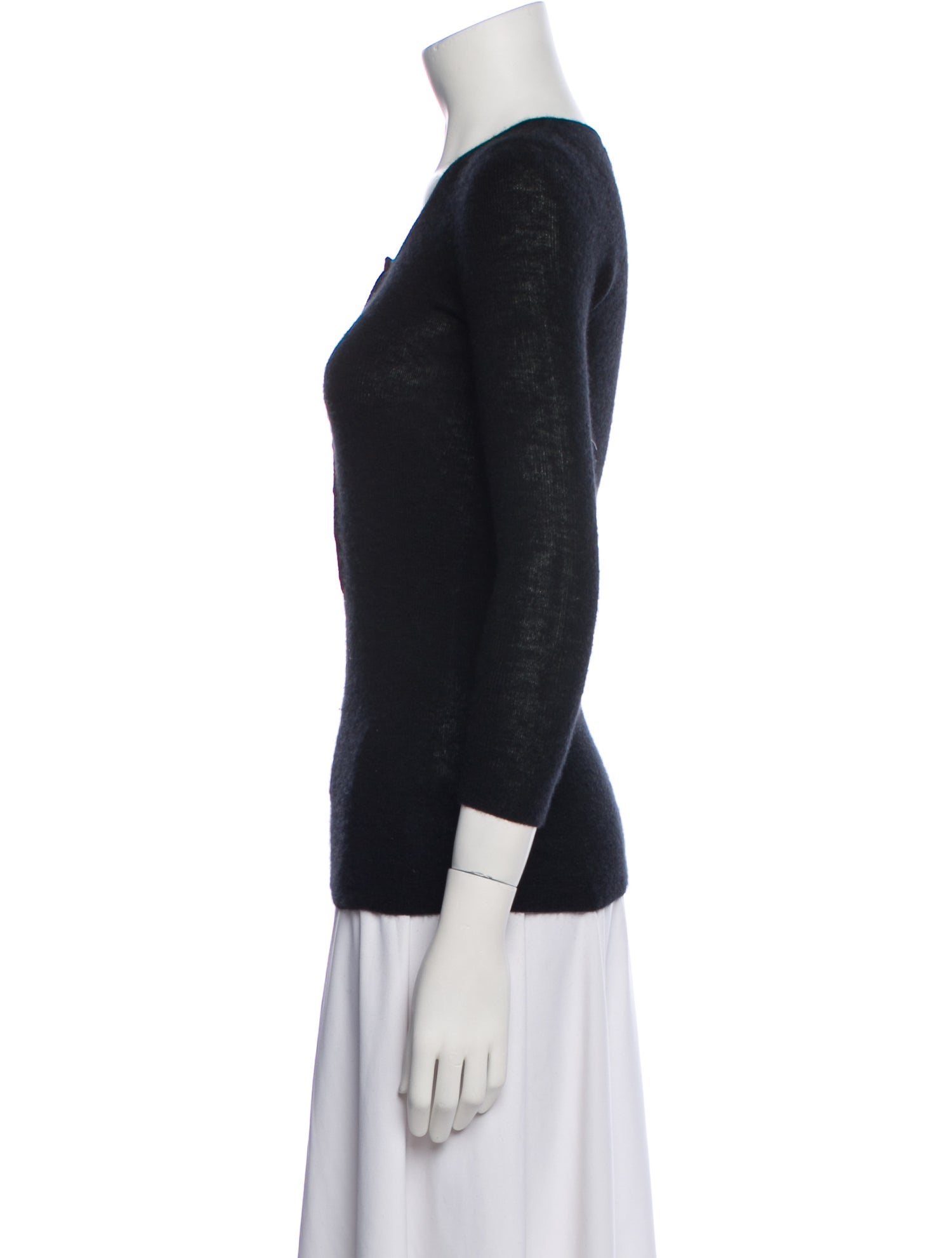 Tibi Cashmere Scoop Neck Sweater