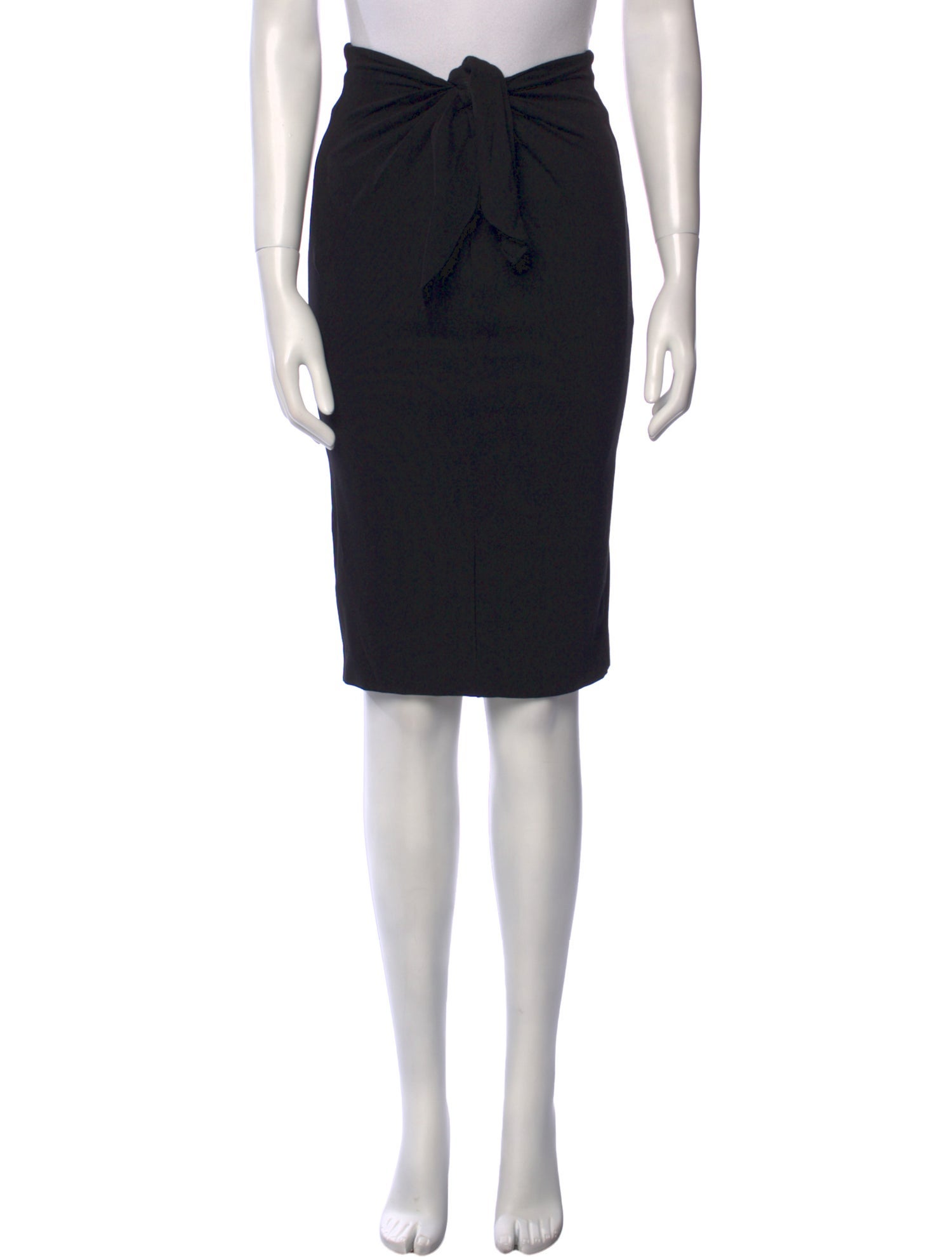 Tibi Bow Accents Knee-Length Skirt