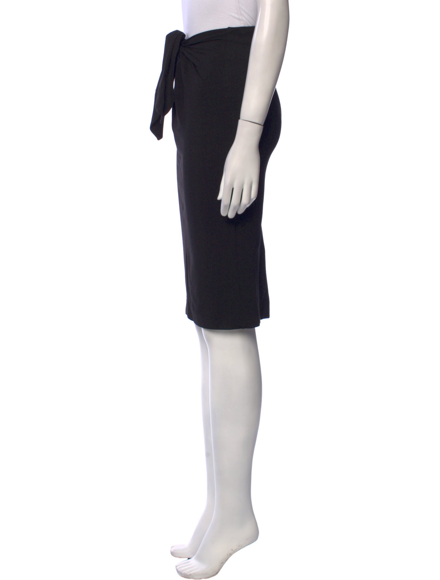 Tibi Bow Accents Knee-Length Skirt