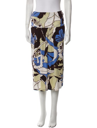 Tibi Silk Midi Length Skirt